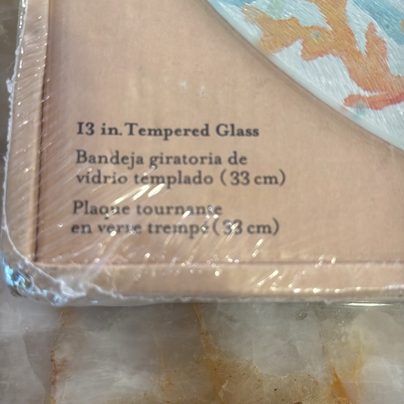 Counter Art lazy susan turntable tempered glass NEW gift - Picture 2 of 3